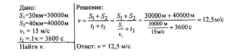 Задача номер 136 по физике. Автомобиль первую часть пути 30 км прошел со средней скоростью 15 м/с. Автомобиль первую часть пути 30 км. Сборник задач и упражнений по физике. 15 км за 30 минут