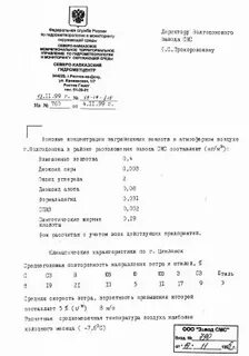 Фоновые концентрации