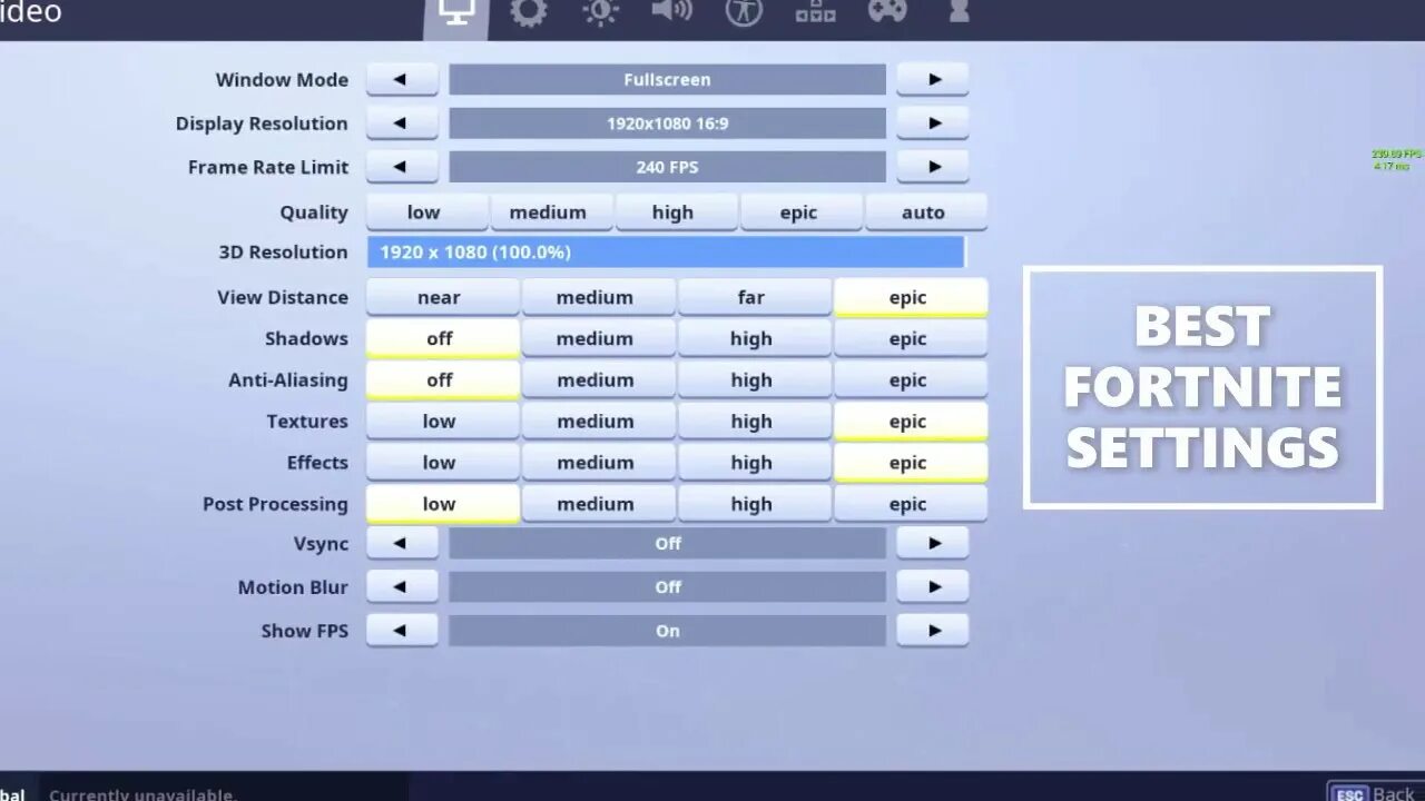 Settings b a