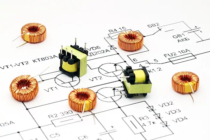 8. Формы катушек индуктивности. 7. Катушка индуктивности 3+3. 7.