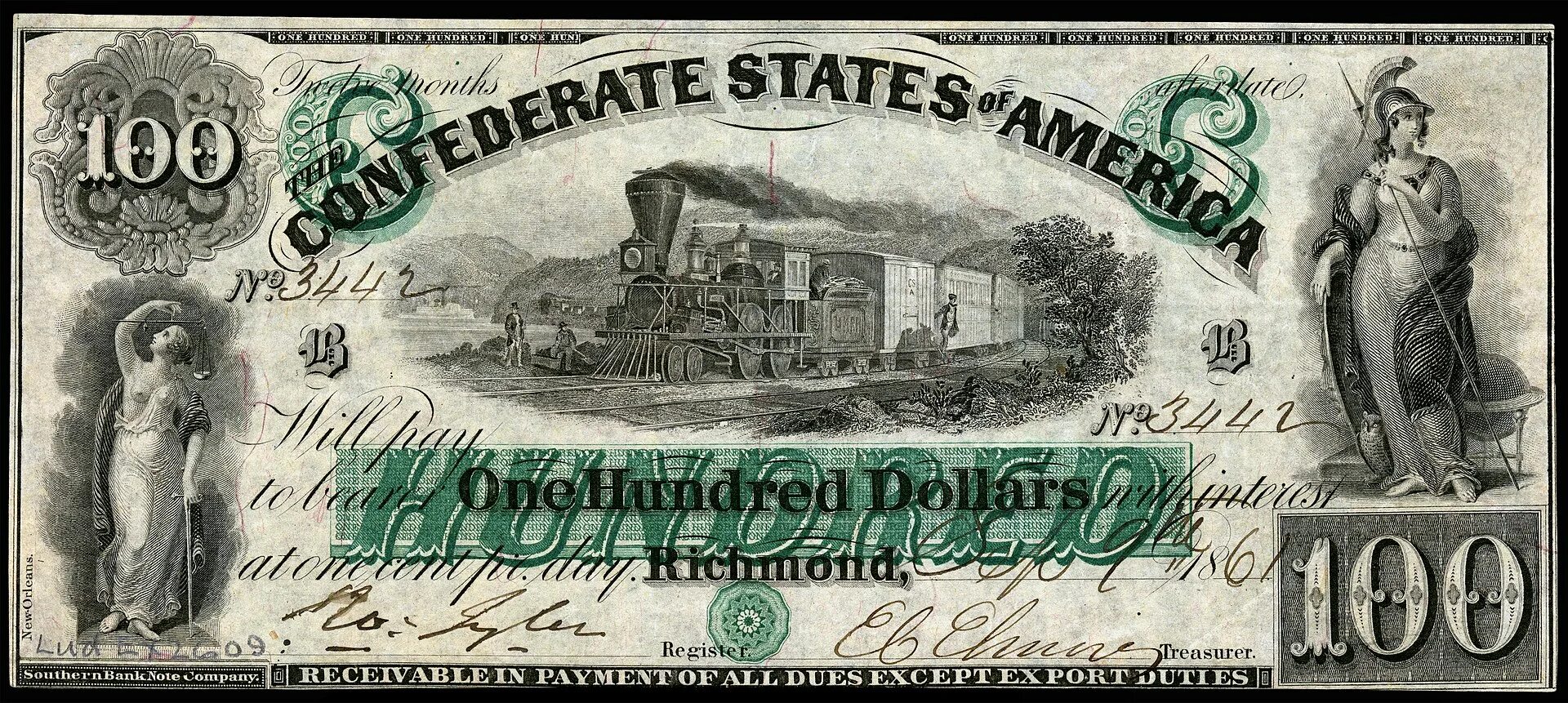 Купюры доллара старого образца. Доллар США 1861. 100 Долларов США 1861 года. Старые американские банкноты. Старые 100 долларовые купюры.