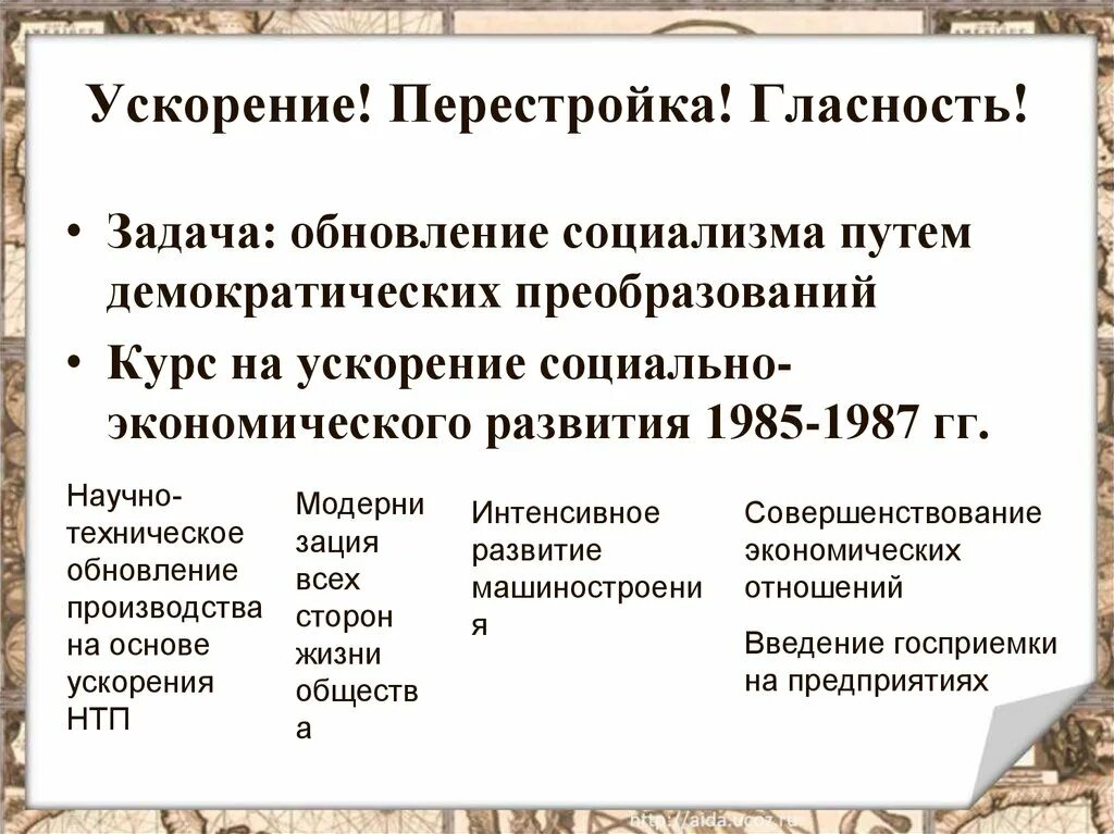 Перестройка гласность ускорение. Ускорение социально-экономического развития перестройки. Задачи ускорения перестройки. Перестройка в СССР ускорение.