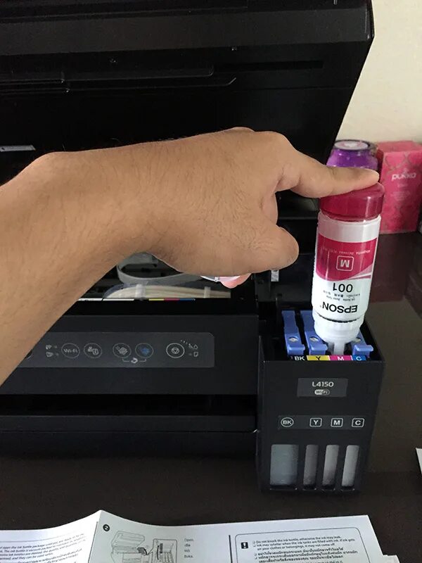 Как заправить принтер видео. Принтер epson l4160. epson l6160. краска для epson l3151. принтер эпсон l3100.
