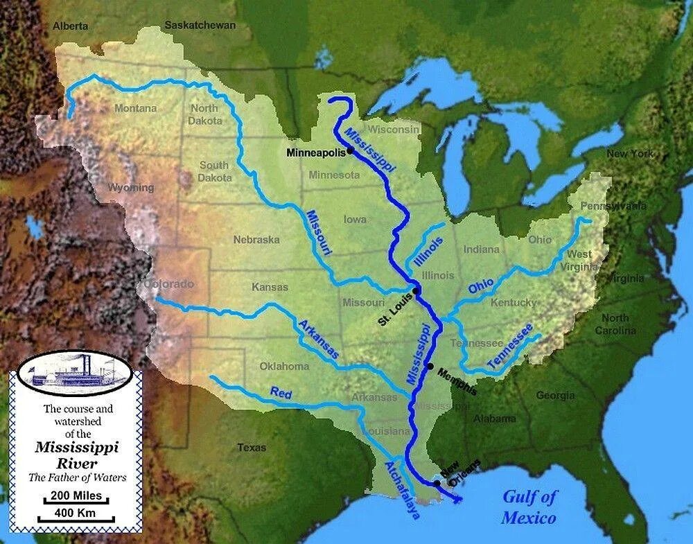 Река миссури бассейн какого океана. Река Миссисипи на карте США. Бассейн реки Миссисипи на карте. Бассейн реки Миссисипи на карте Северной Америки. Река Миссисипи на карте Америки.