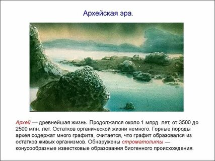 Жизнь в архейскую эру кратко