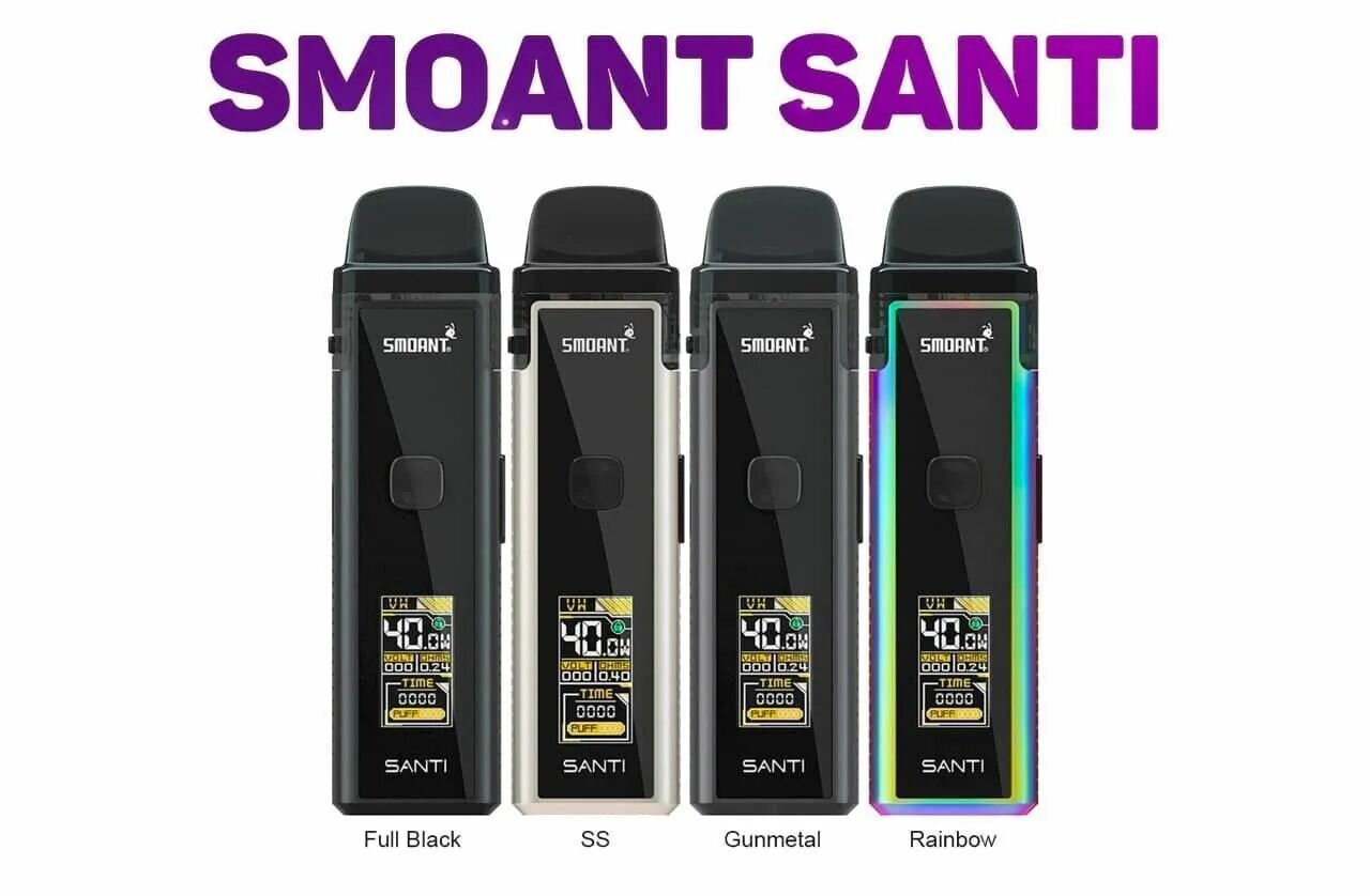 Smoant Santi pod Kit, 1100 МАЧ. Smoant Santi pod Kit картридж. Smoant Santi 1100mah 40w pod Kit. Smoant Santi (1100 Mah) - набор. Электронная сигарета smoant santi