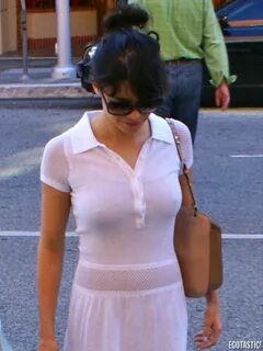 See through blouse in public