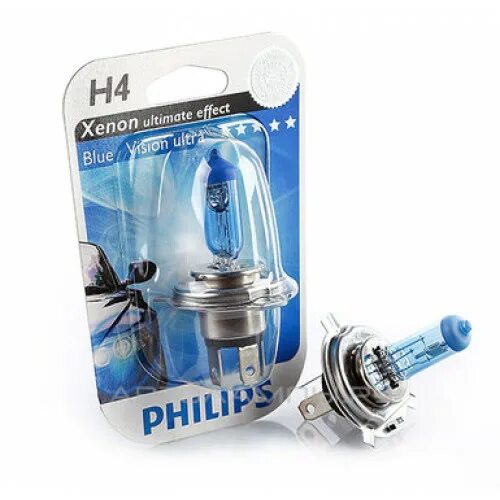 Philips Blue Vision h4. Philips галоген h4 синие. Филипс Блю Вижн h4 +60. Лампа галогеновая h4 12v патрон: p43t 60/55w WHITEVISION Ultra (блистер 1 шт).