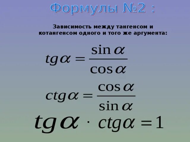 Тангенс числового аргумента. Зависимость между синусом косинусом и тангенсом одного и того же угла. зависимость между тангенсом и котангенсом. формулы зависимости между синусом косинусом тангенсом и котангенсом. зависимость между тангенсом и котангенсом одного и того же угла.