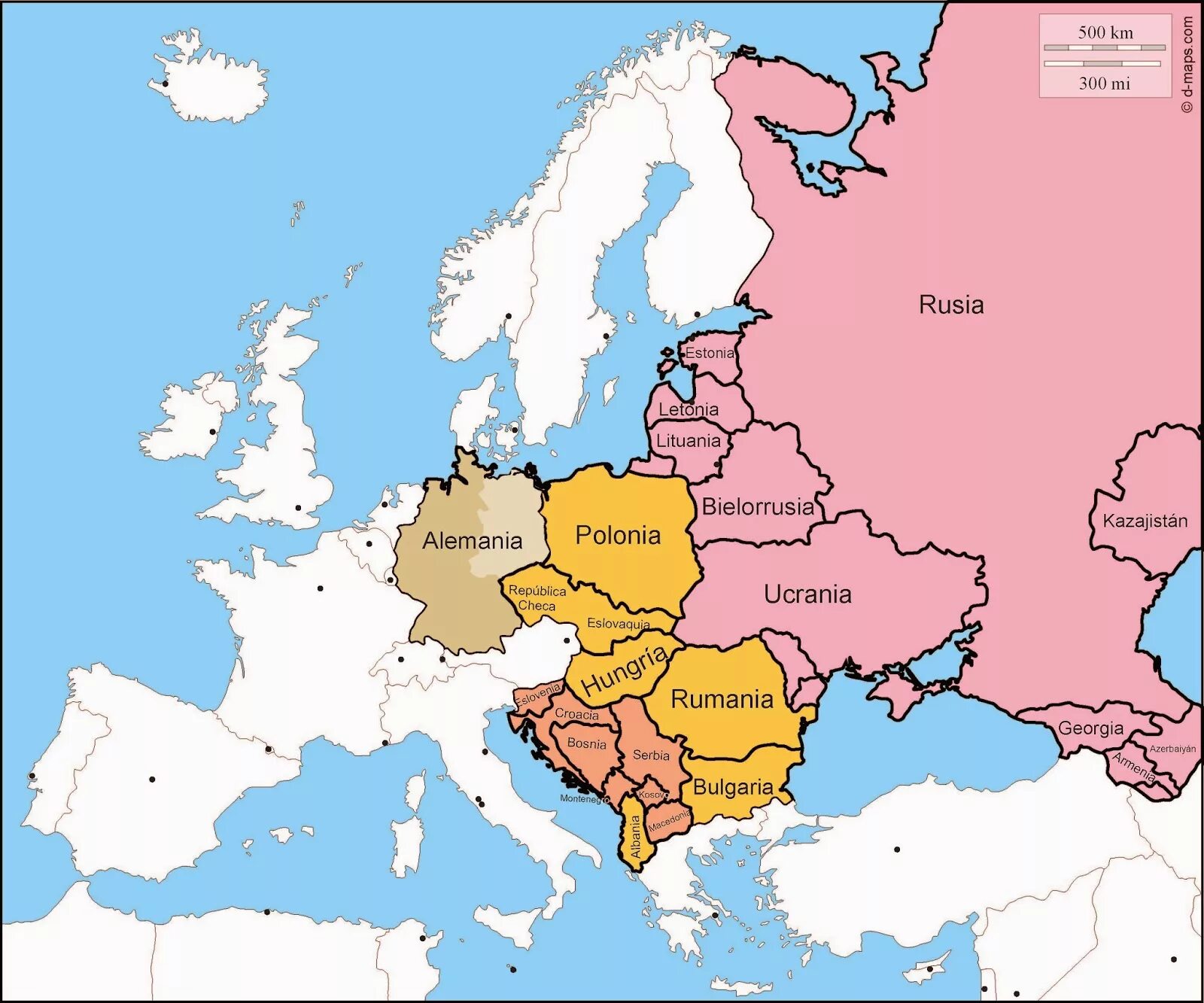 Europa de. Coalizone delle potenze alleate per la Pace dell Europa гравюра.