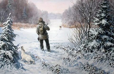 Охотник в лесу текст
