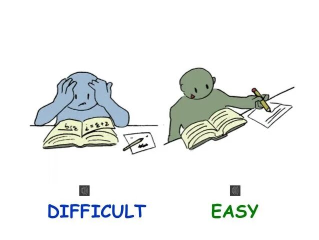 Be very difficult to understand. Easy difficult. рисунки difficult. difficult картинка для детей. easy - difficult картинки.