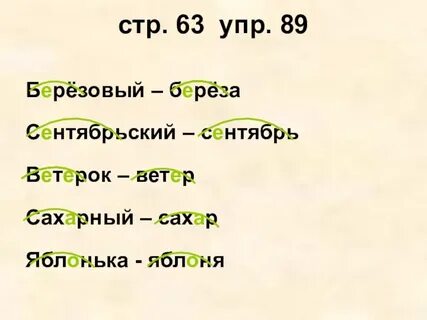 Яблоня по составу разобрать