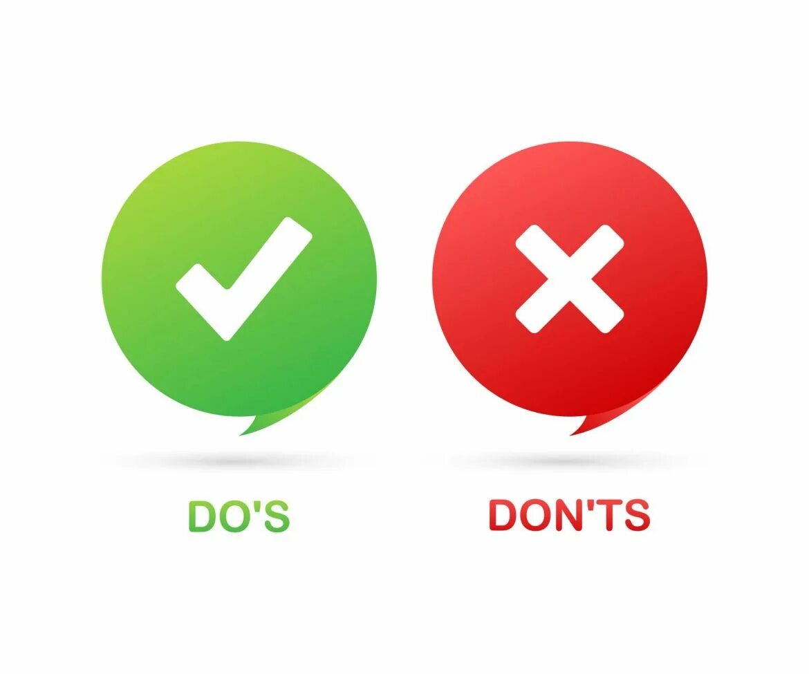 Does and donts. Do's and don'TS. Dos and donts. Dos and don'TS of logo. Минимальные значки для рекламы.