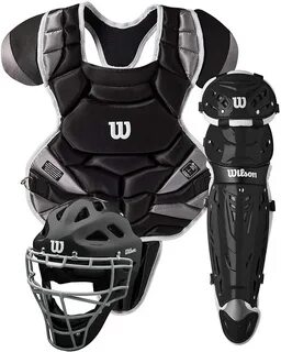 Wilson Adult C1K Catcher's Gear Kit - Black : Sports & Outdoors. 