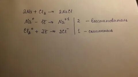 Nacl окислительно восстановительная реакция