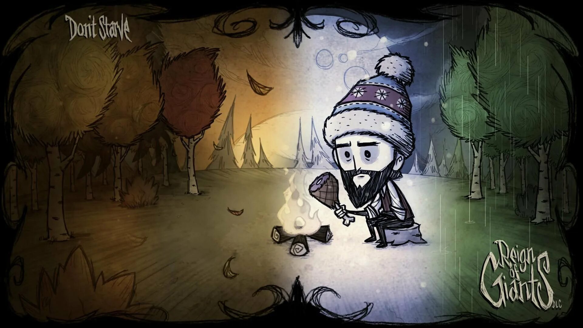 Хай ай донт. Don't Starve фон. Обои на рабочий стол don't Starve. Don't Starve: Reign of giants. Игра don't Starve картинки.