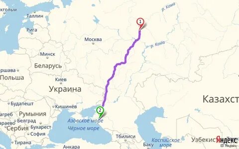 Расстояние между волжским