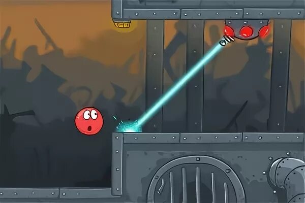 Старая игра красный шарик