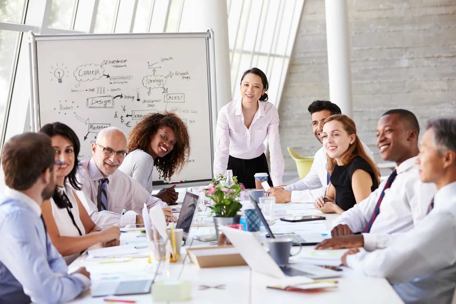 Have a meeting