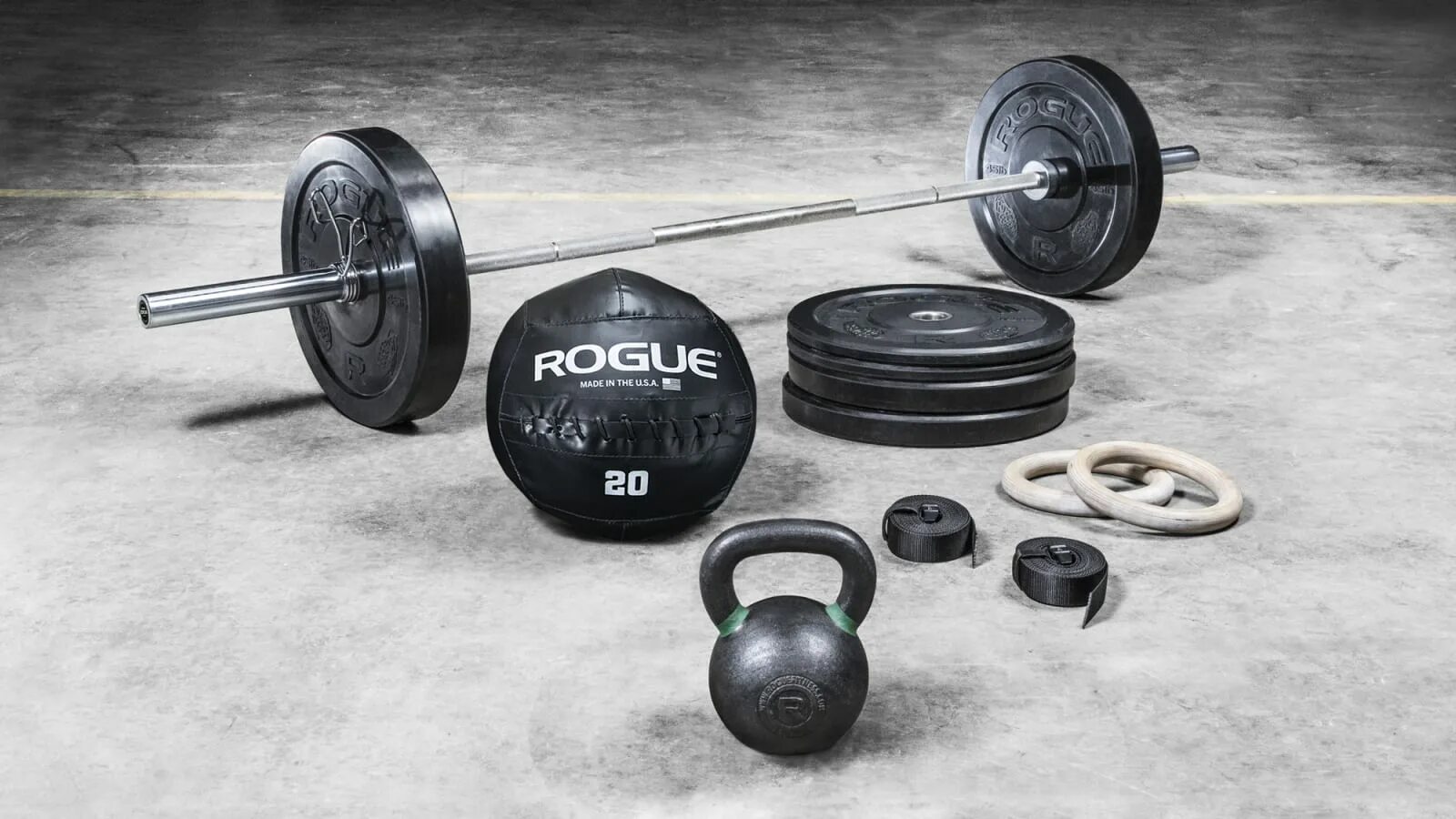 Rogue оборудование CROSSFIT. Гантели Barbell 530мм. Спортивный инвентарь штанга. Спортивные снаряды.