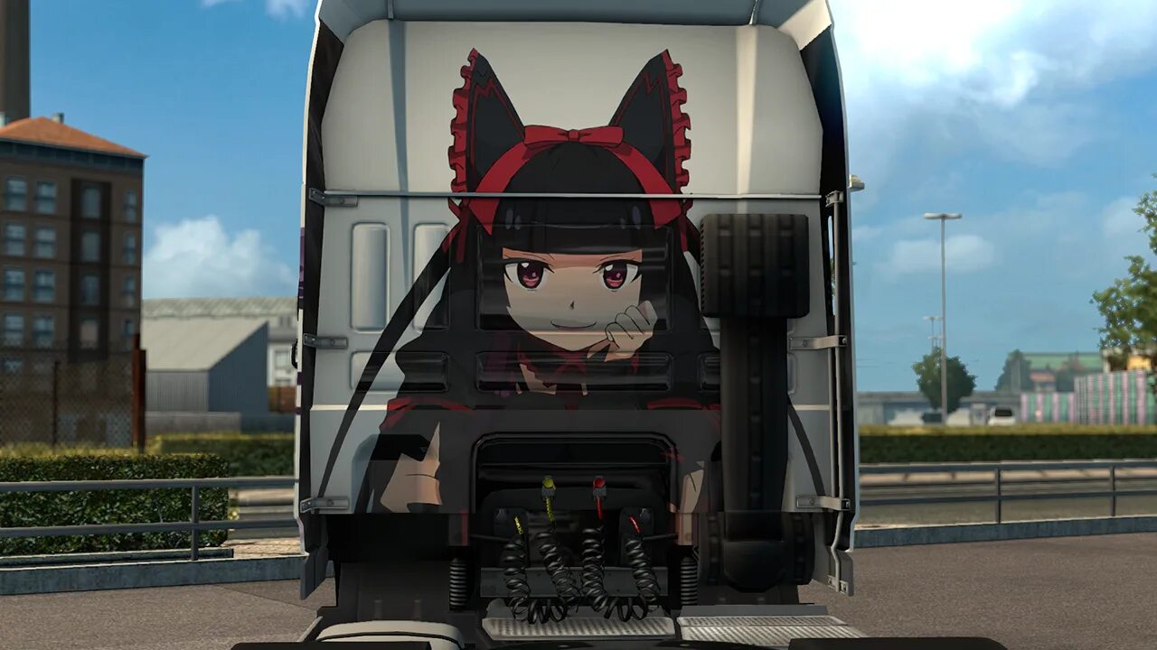 Animated ets 2. Euro truck simulator 2 аниме. ets 2 аниме. етс 2 аниме скин. аниме фура.