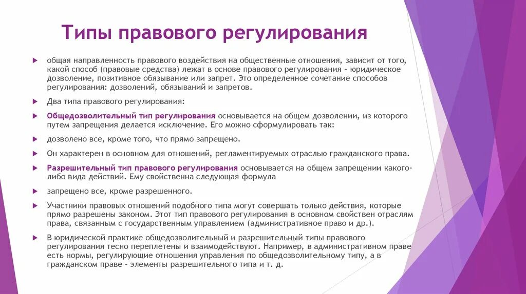 Принципы социального регулирования. Типы правового регулирования. Понятие социального регулирования. Виды правовогорегулирование. Методы способы и типы правового регулирования.