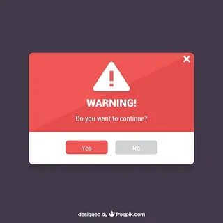 Warning window