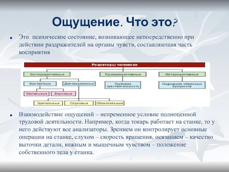 3 класса ощущений. Взаимодействие ощущений. Взаимодействие ощущений в психологии. Взаимодействие ощущений в психологии примеры. Как действуют органы чувств и анализаторы 8.