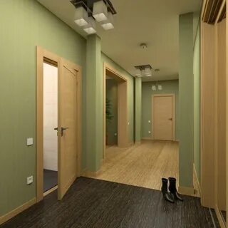 Варианты покраски прихожей