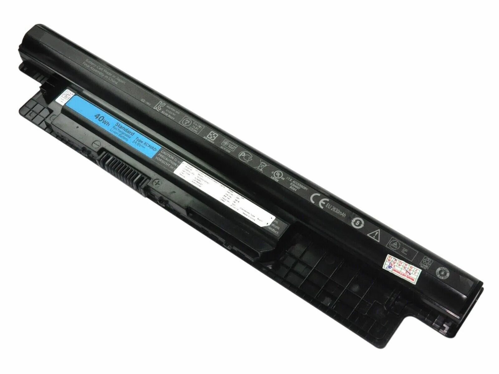 Battery wh. Аккумулятор для ноутбука dell Inspiron 3521. Dell 40 WH Standard Type XCMRD 14.8V. Аккумуляторная батарея для ноутбука dell 40wh 14.8v. АКБ для ноутбука dell Inspiron 3521 (15-3521, 15-5521, 17-3721, mr90y-4) 14.8v 2600mah, черная, ,.