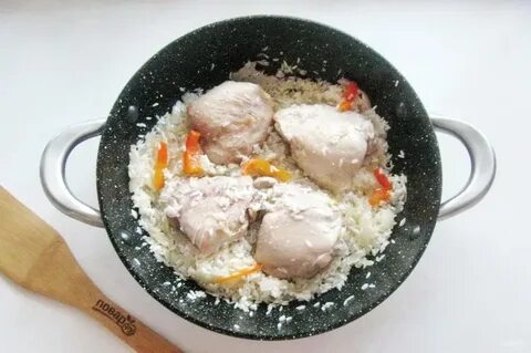 Рецепт курицы с рисом пошагово