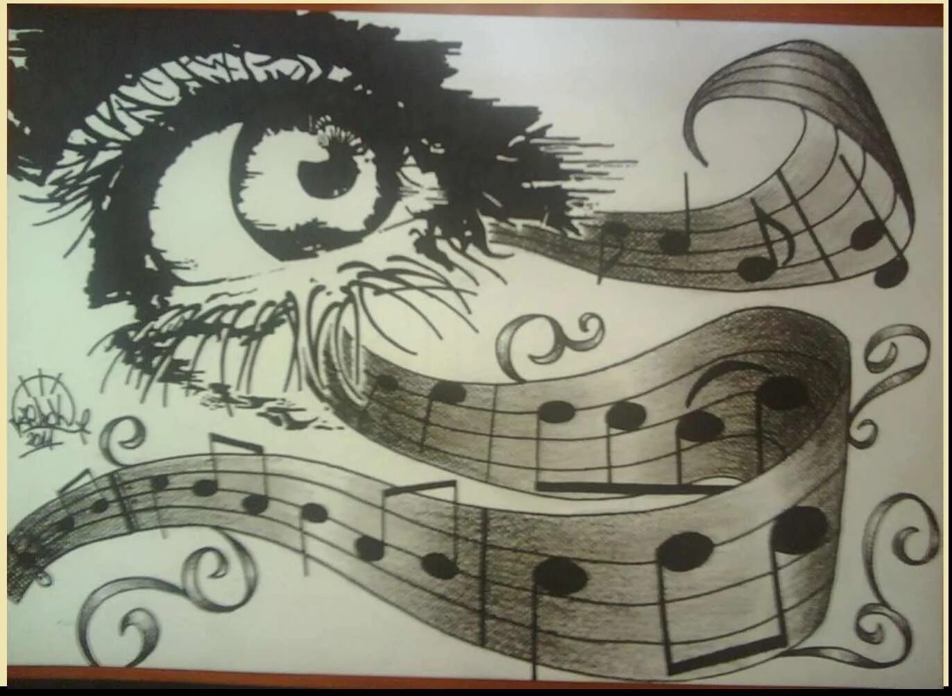 Drawn note