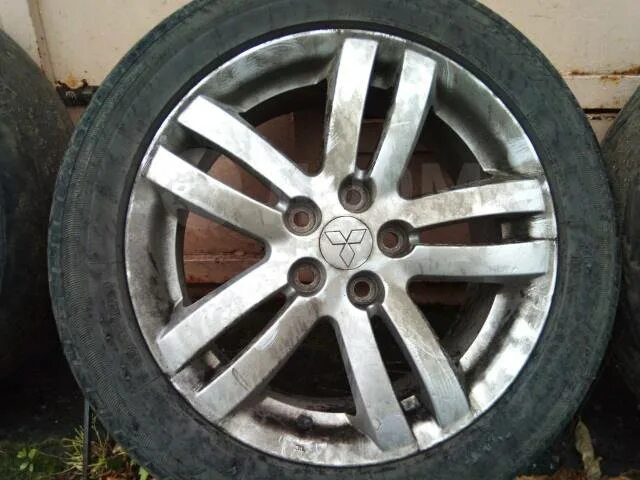 Колеса митсубиси фото 225/55R18 225/55-18 Mitsubishi Delica оригинальный 17x7J+38 Мицубиси D5 4WD шина