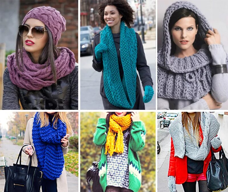 Способы завязывания шарфов. Как можно одеть шарф. Снуд на голову с пальто. Способы завязывания шарфов. Способы завязывания шарфов.