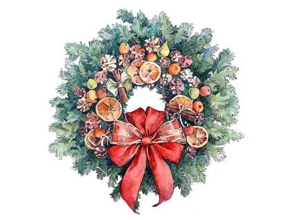 Новогодние картинки акварель