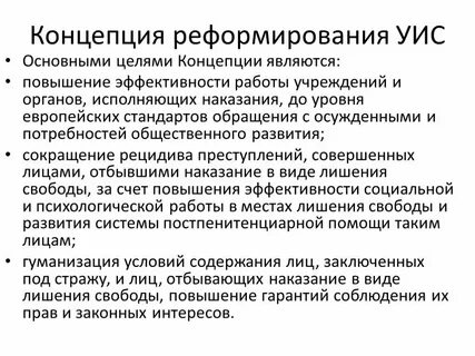 Уголовно исправительные органы