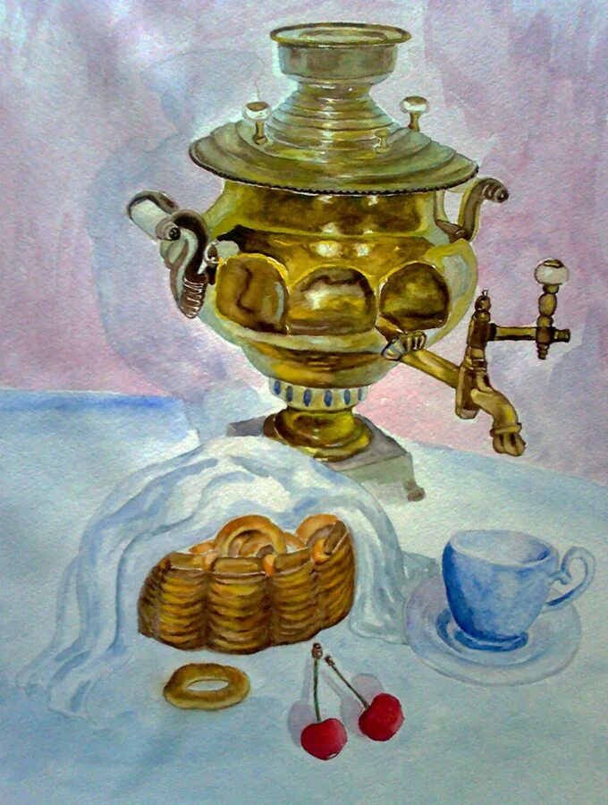 Самовар рисунок. Васнецов самовар. Суриков самовар. Самовар рисовать.