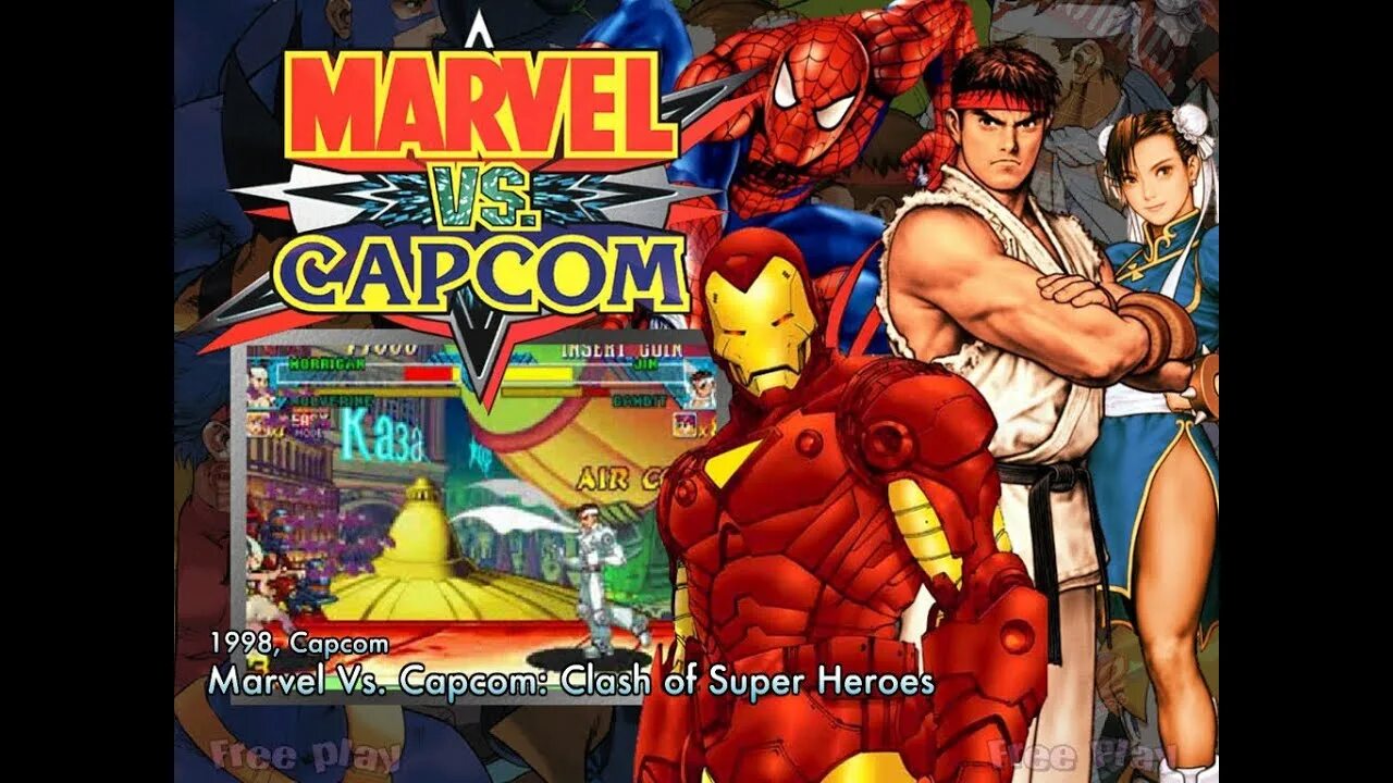 Marvel vs capcom arcade. Marvel vs capcom 1998. marvel vs capcom mame. marvel vs. capcom: clash of super heroes.