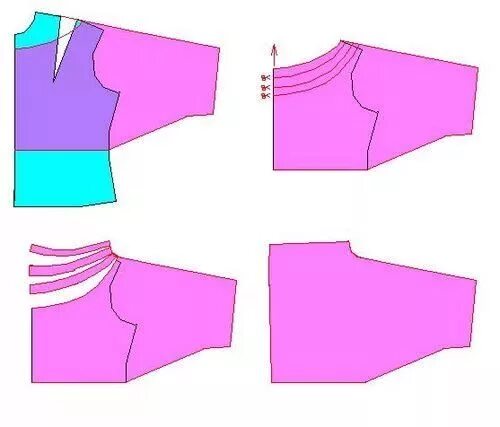 Как делать вырез. Моделирование блузки с цельнокроеным рукавом. Моделирование блузы с цельнокроеным рукавом. Моделирование цельнокроенный рукав и горловина качели. Вырез блузки моделирование.
