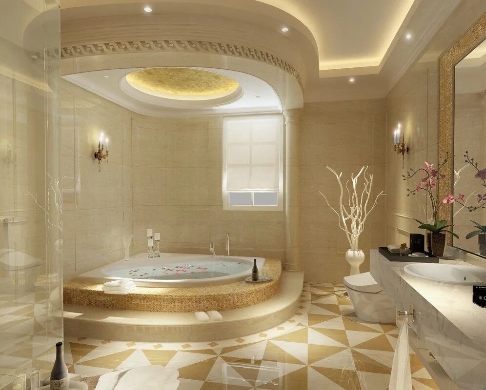 Самые красивые ванные. Красивая ванная. Шикарные Ванные комнаты. Красивая ванная комната. Потолок в ванной.