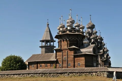 Купола преображенской церкви кижи