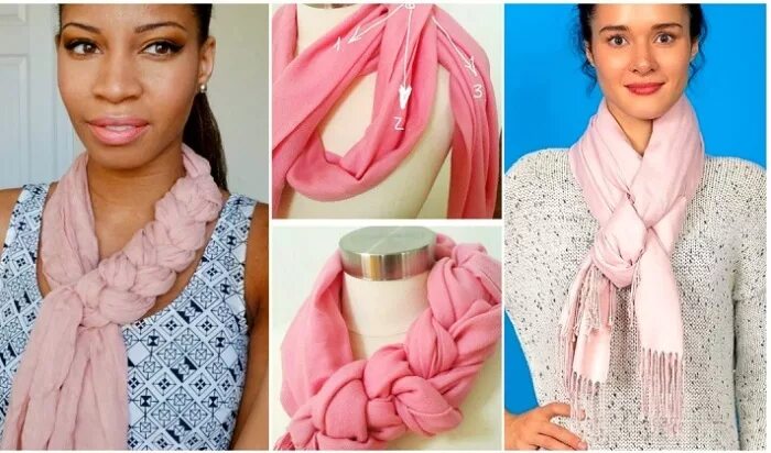 Как завязать легкий шарф