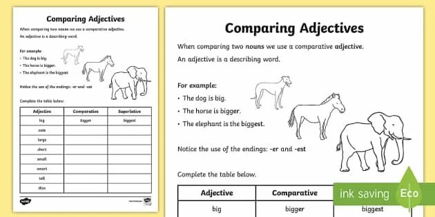 Comparison of adjectives for Kids. Comparatives Worksheets. Comparisons Worksheets. Degrees of Comparison for Kids. Comparatives esl