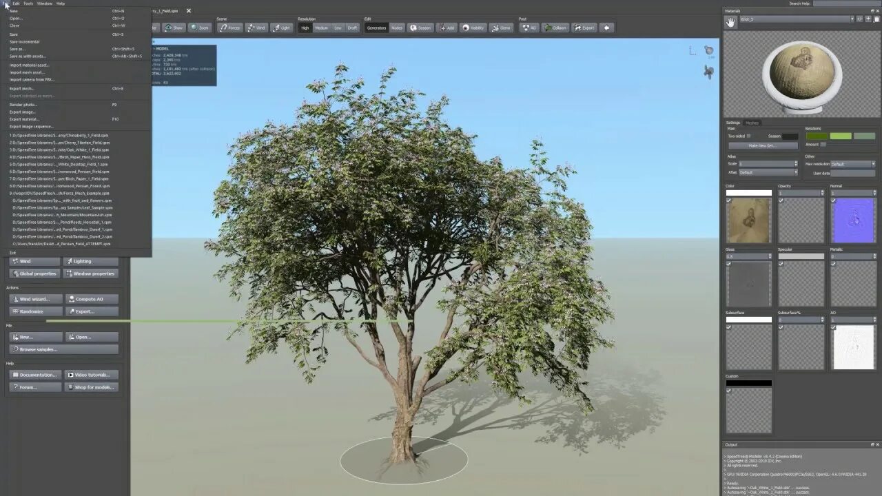 Blender botaniq
