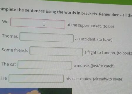 Complete the words but