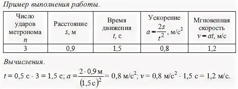 Лабораторная работа по физике равноускоренное движение