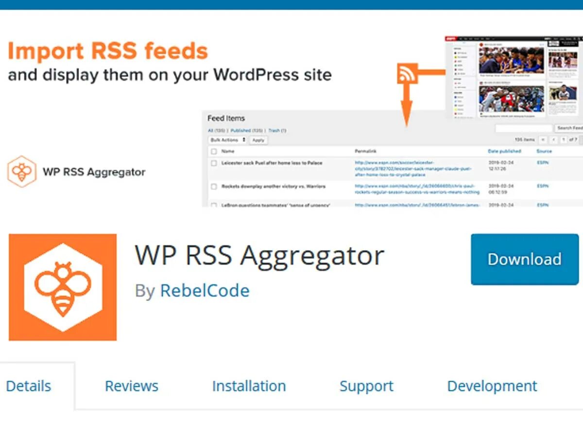 RSS агрегатор. WORDPRESS RSS Blocks. Rss wordpress