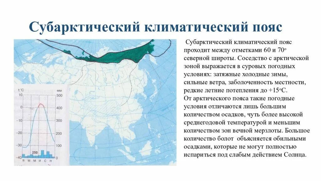 Разнообразие климата евразии. Субарктический климатический пояс Евразии. Климат Евразии климатические пояса. Хар-ка климатических поясов Евразии. Морской континентальный климат Евразии.
