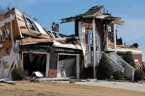 Destroyed home